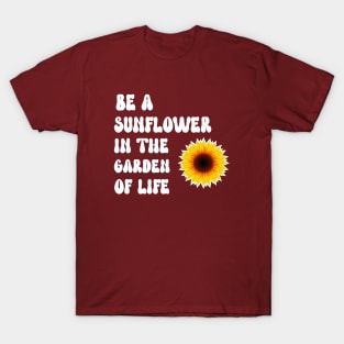 YELLOW Sunflower Inspirational Quote T-Shirt